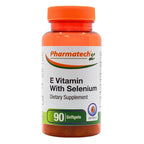 PHARMATECH Vitamin E with Selenium Antioxidant Supplement - 90 Softgels