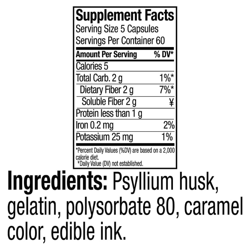 Berkley Jensen Psyllium Husk Fiber Capsules - 600 Count - image 8