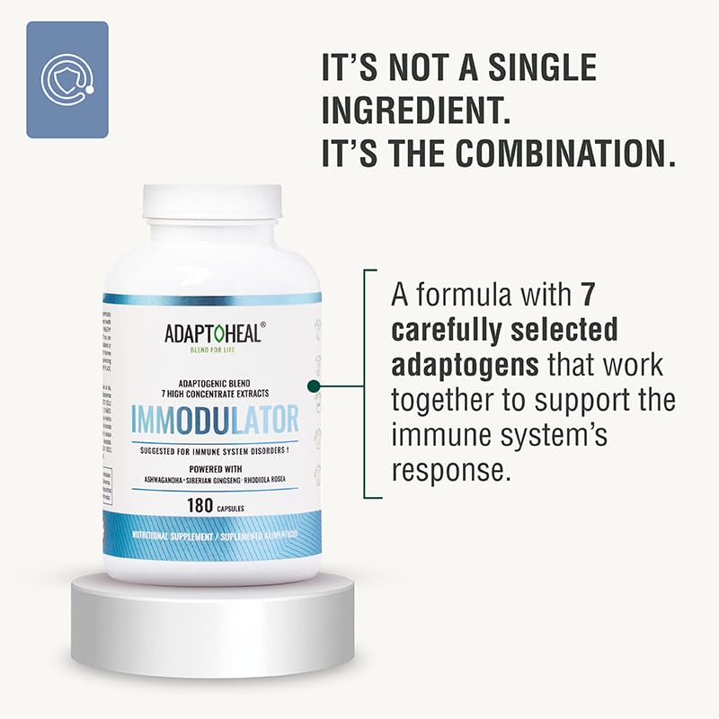 ADAPTOHEAL Immodulator Adrenal Support Supplements - 180 Capsules - image 2
