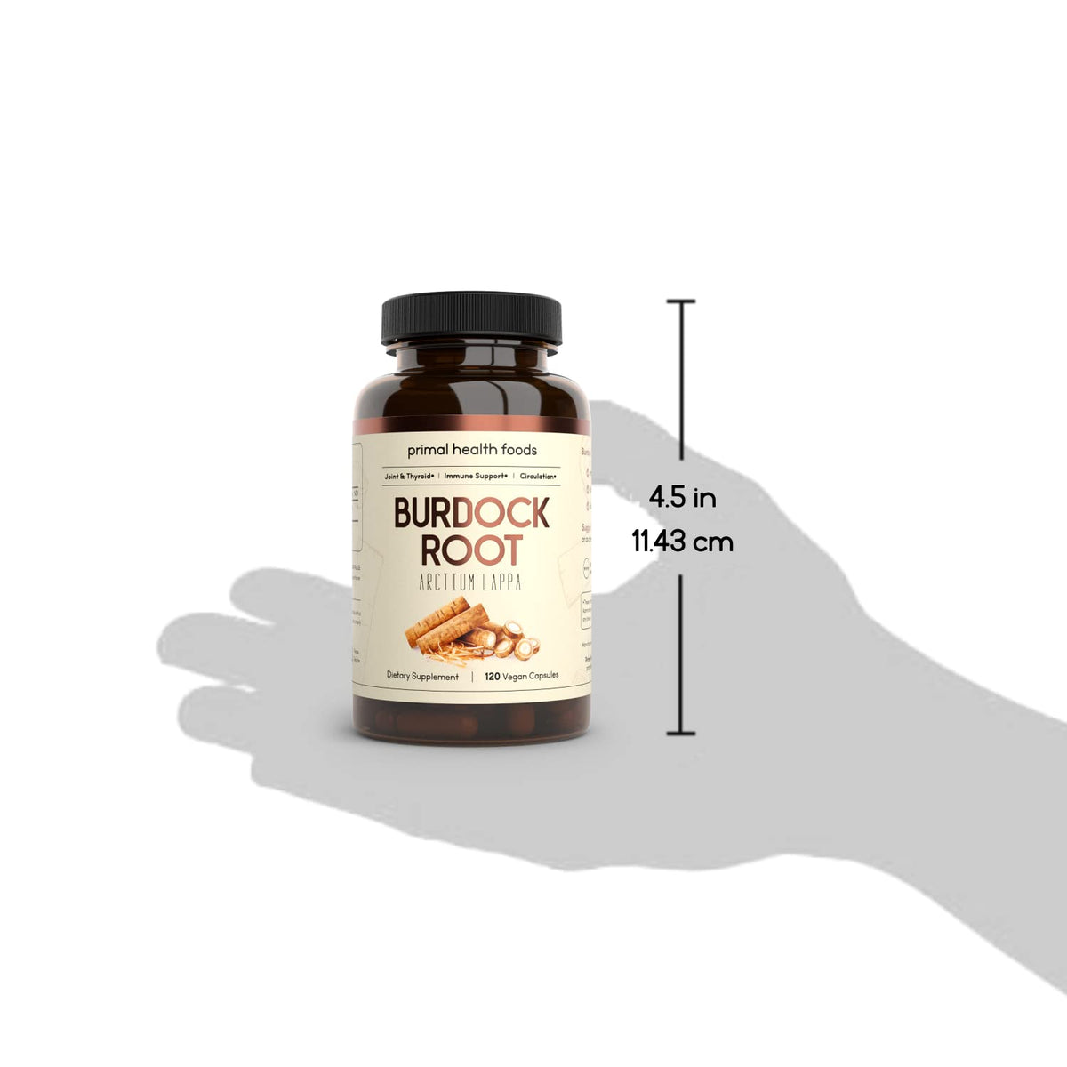 Primal Health Foods Organic Burdock Root 1000 mg - 120 Capsules - image 6