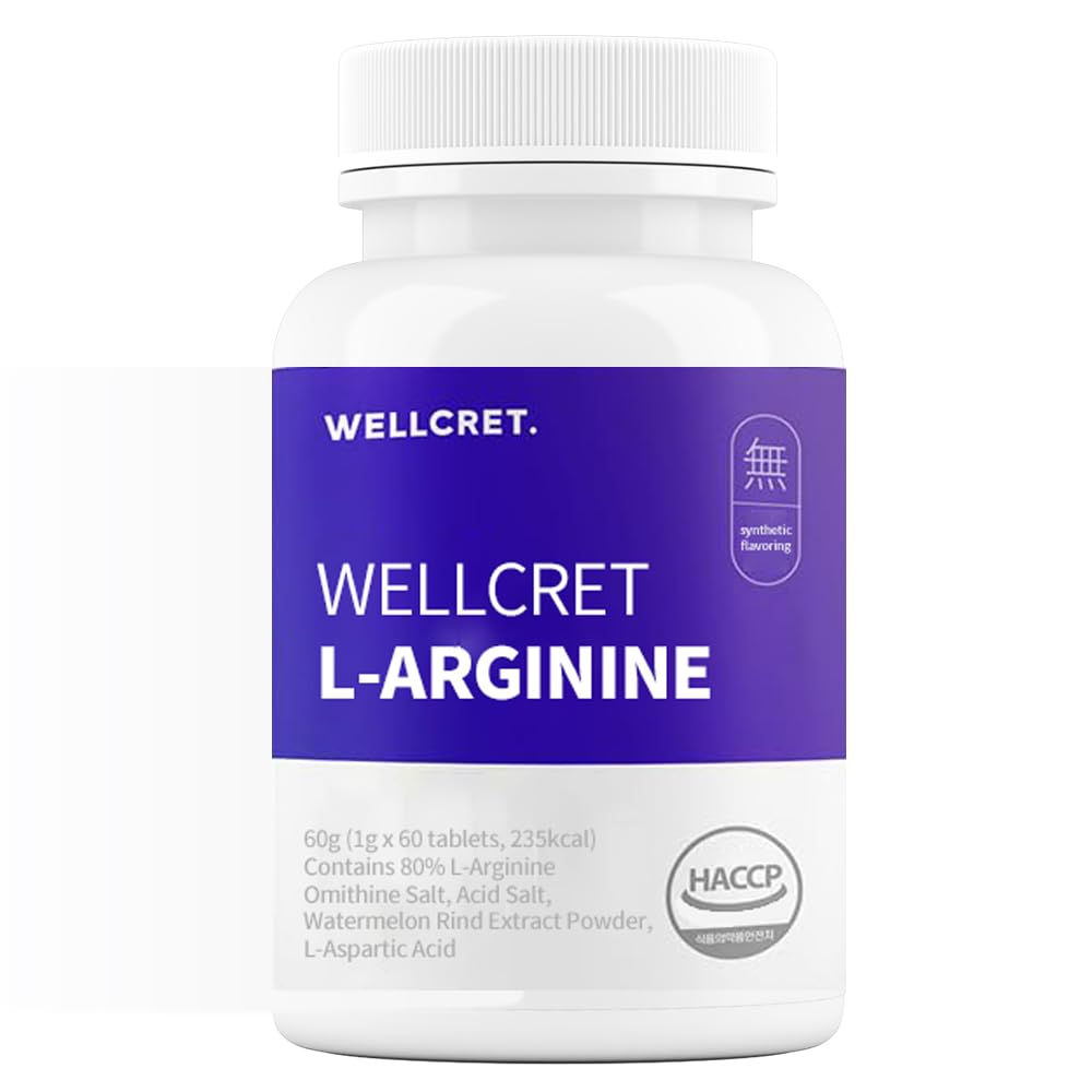 WELLCRET. L-Arginine Supplement Tablets - 60 Count - image 2