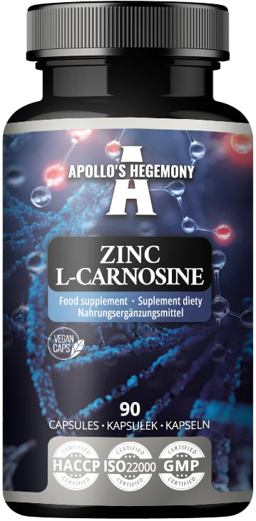 APOLLO'S HEGEMONY Zinc L-Carnosine 37.5 mg - 90 Vegan Capsules