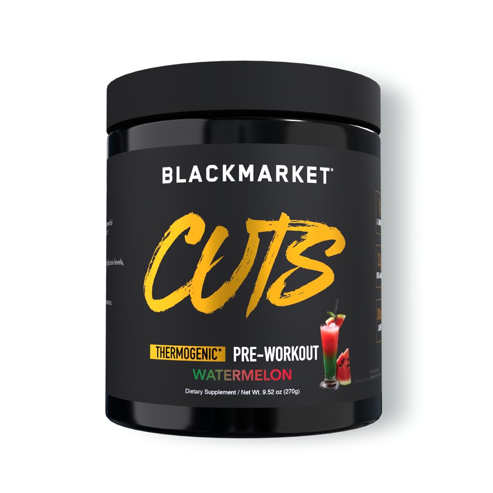 BLACKMARKET CUTS Pre Workout Powder Watermelon - 30 Servings