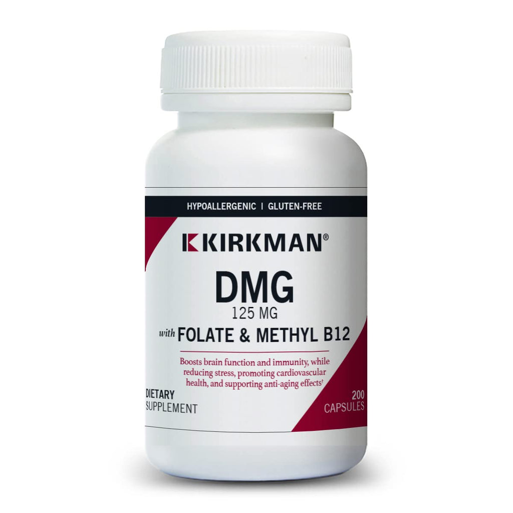 Kirkman DMG with Folate and Methyl B12 125 mg - 200 Capsules