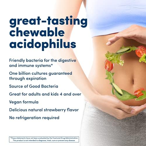 American Health Daily Chewable Acidophilus Probiotic - 60 Tablets - image 3