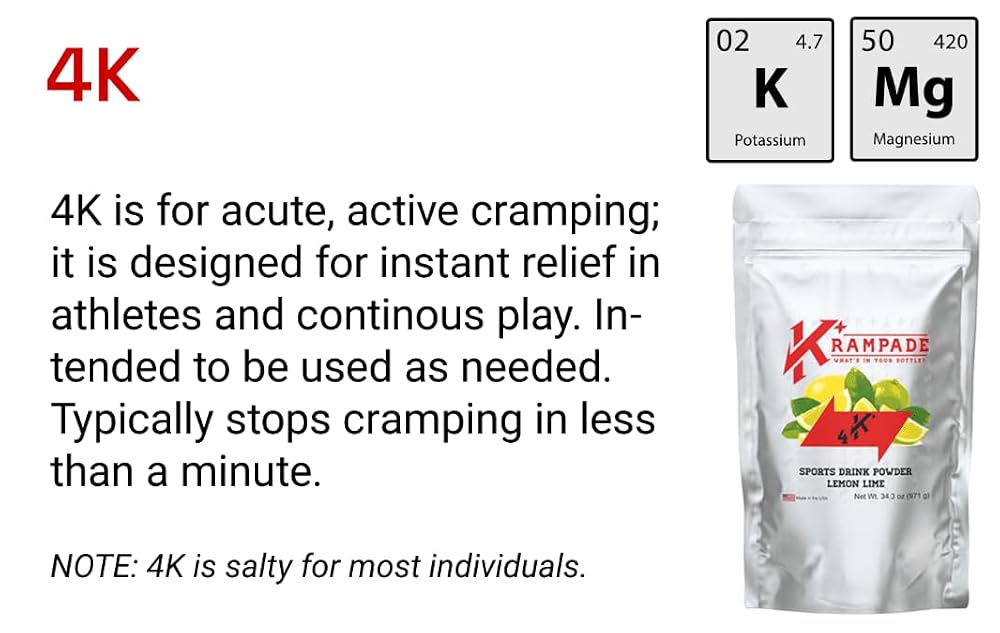 Krampade High Potassium Electrolyte Powder Lemon Lime - 20 Packets - image 7