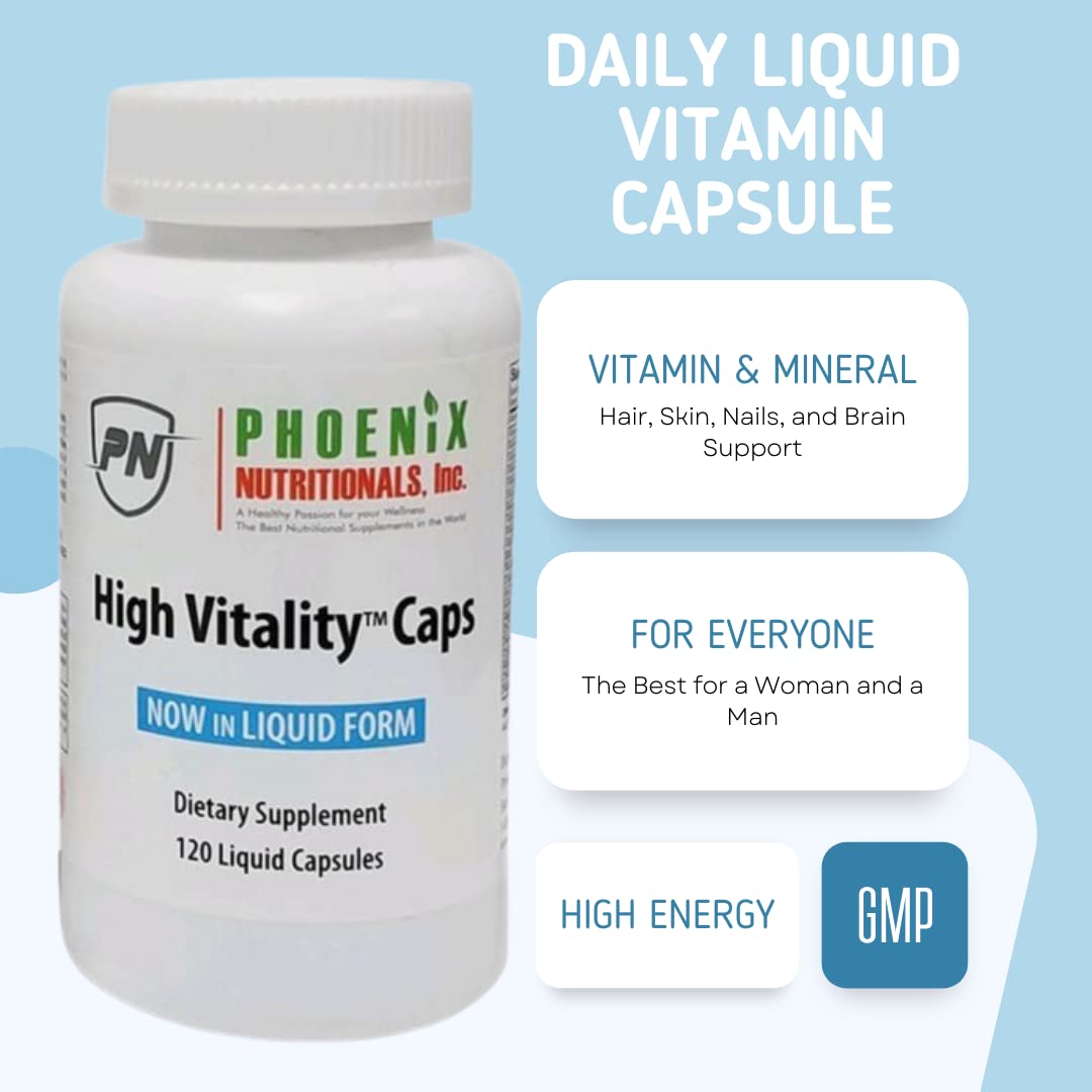 Phoenix Nutritionals High Vitality Multivitamin Softgels - 120 Count - image 3