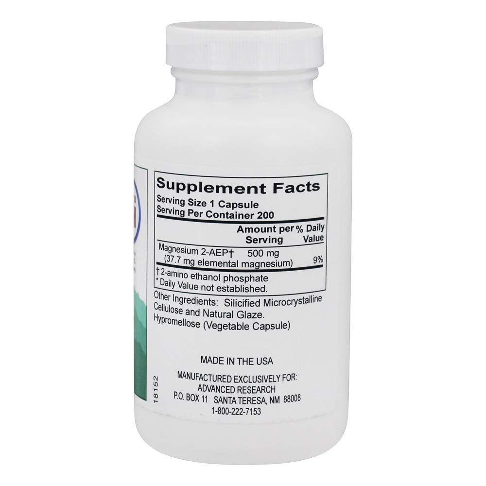 FUNMILY 2-AEP Magnesium 500 mg - 200 Vegetarian Capsules - image 2