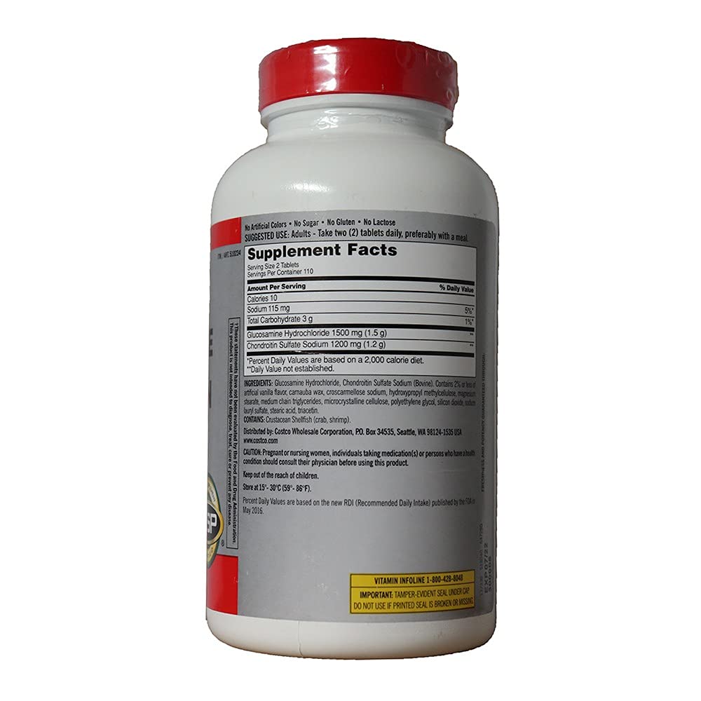 Kirkland Signature Glucosamine & Chondroitin - 220 Tablets - image 5
