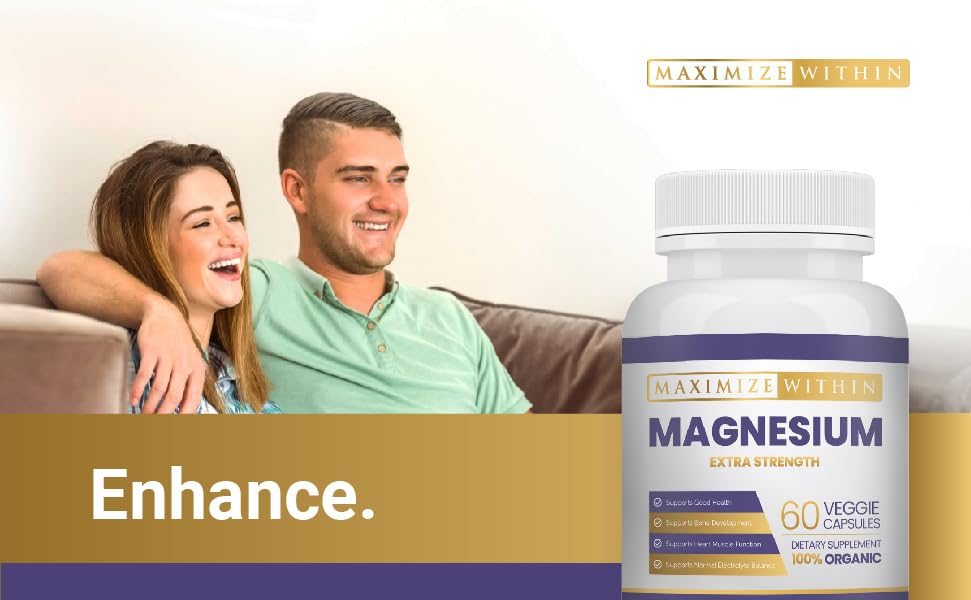 Maximize Within Magnesium Glycinate 600mg - 60 Capsules - image 5