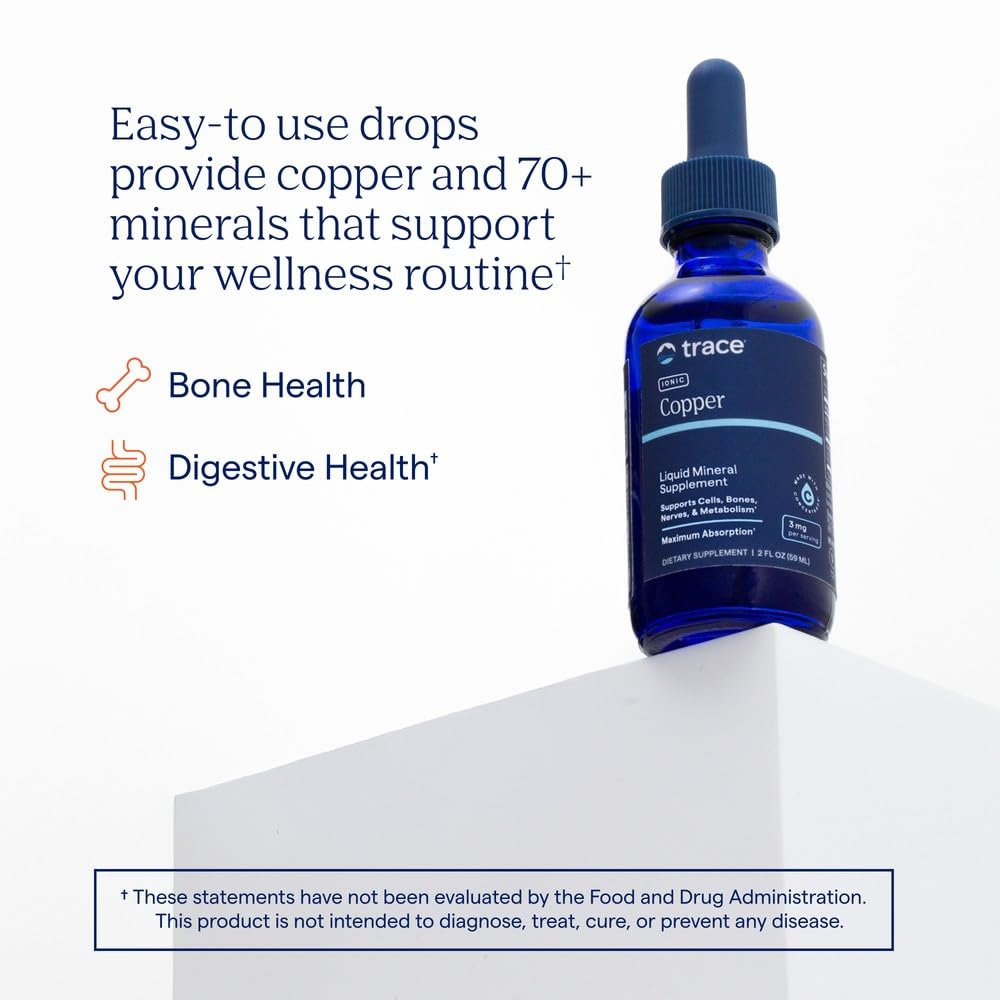 Trace Minerals Ionic Copper Liquid Supplement - 2 fl oz - image 2