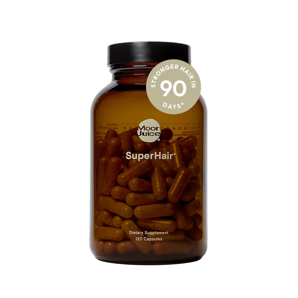 Moon Juice SuperHair Growth Vitamins Biotin & Saw Palmetto - 120 Capsules