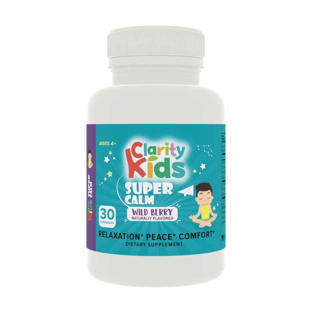 Clarity Prime Super Calm Magnesium Chewable for Kids - 30 Count