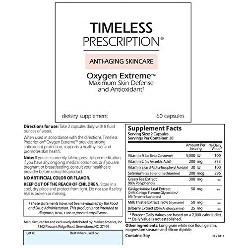 Timeless Prescription Oxygen Extreme Antioxidant Defense - 30 Servings - image 6
