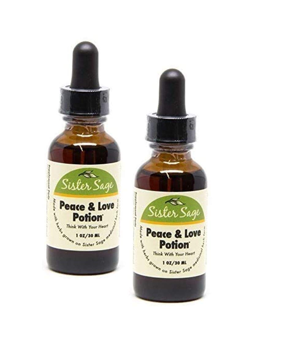 SISTER SAGE Peace & Love Potion, Natural Hawthorn Tincture