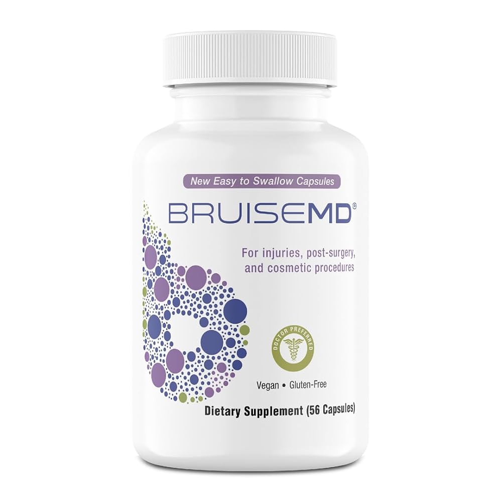 BruiseMD Bromelain 500 mg with Zinc & Vitamin C - 56 Capsules