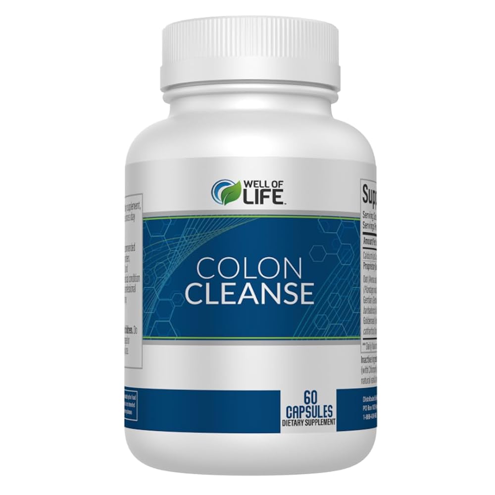 Well of Life Super Colon Cleanse Pills Digestive Support - 60 Capsules