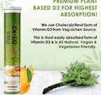 Generic Plant Vitamin D3 K2 Vegan Effervescent Tablets - 20 Tablets - image 3