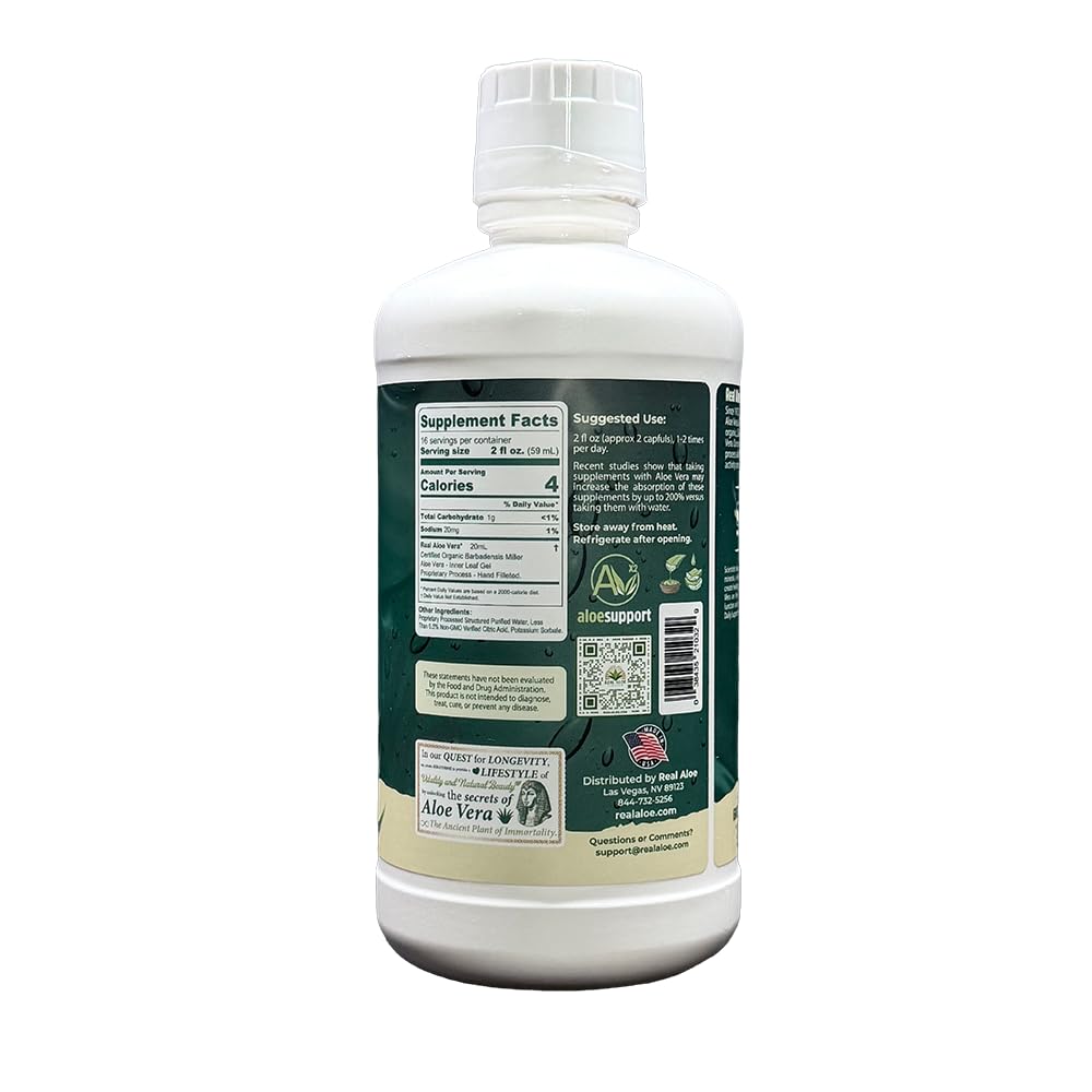 Real Aloe Organic Aloe Vera Juice - 32 fl oz - image 9