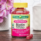 Toeah Spring Valley Biotin 10,000mcg Vegetarian Gummies - 90 Count