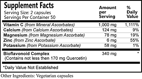 Daily Manufacturing Spectra-Scorb Vitamin C 1000 mg - 100 Vegetarian Capsules - image 2
