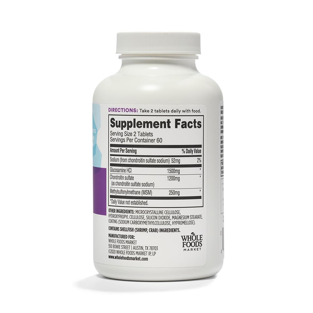 365 by Whole Foods Market Extra-Strength Glucosamine Chondroitin MSM - image 3