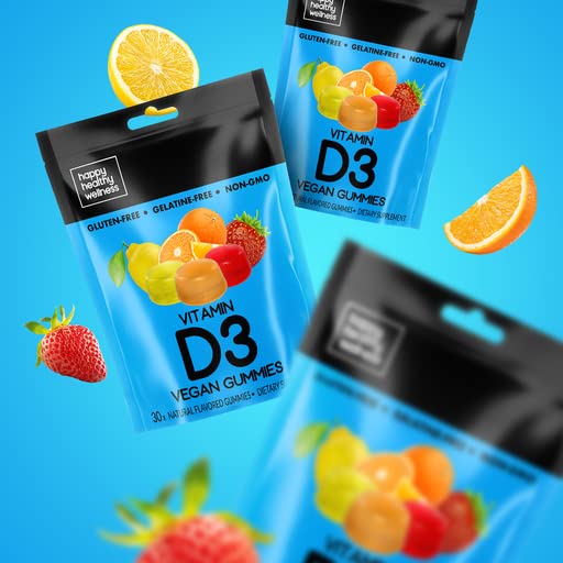 Happy Healthy Wellness Vitamin D3 Vegan Gummies for Immune Support - 1 Count - image 8