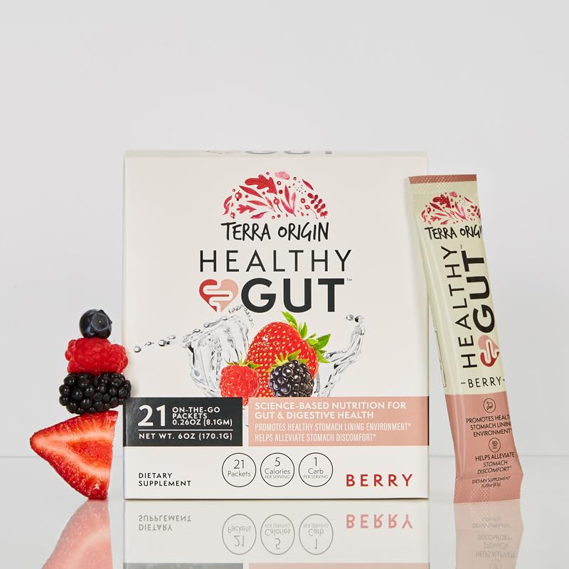 Terra Origin Healthy Gut Stick Packs, Berry Digestive Support - 21 Count - image 7