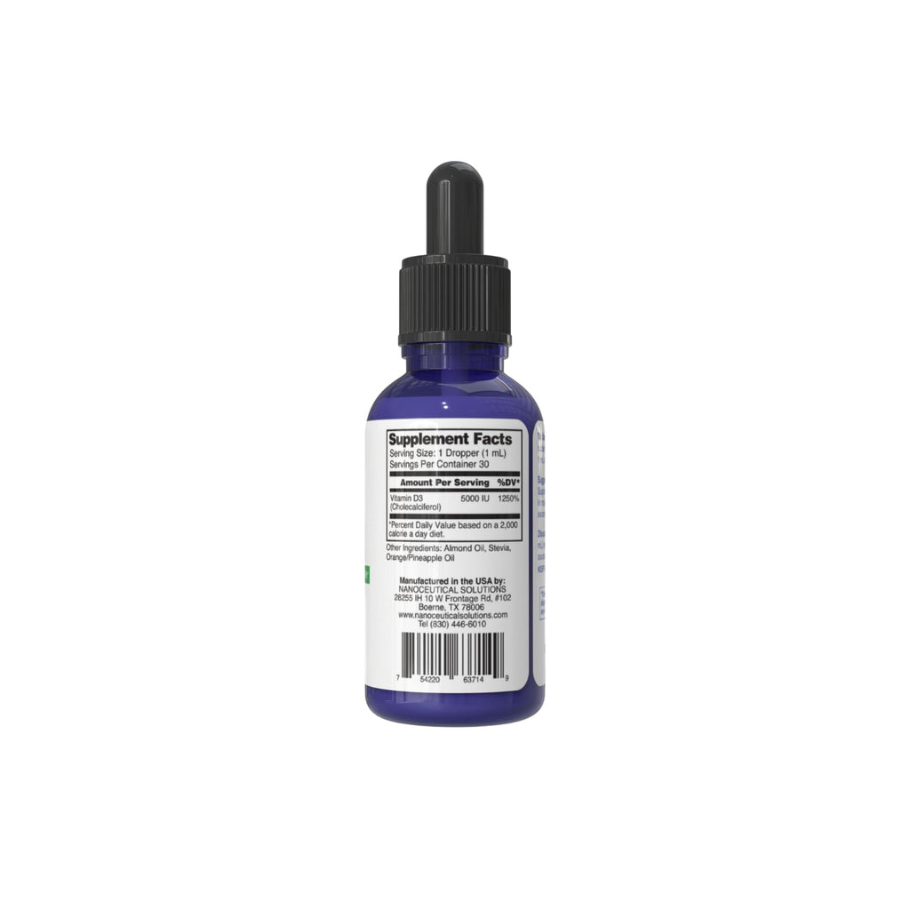 Nanoceutical Solutions Nano Vitamin D3 5000 IU Liquid Drops - 30 ml - image 7