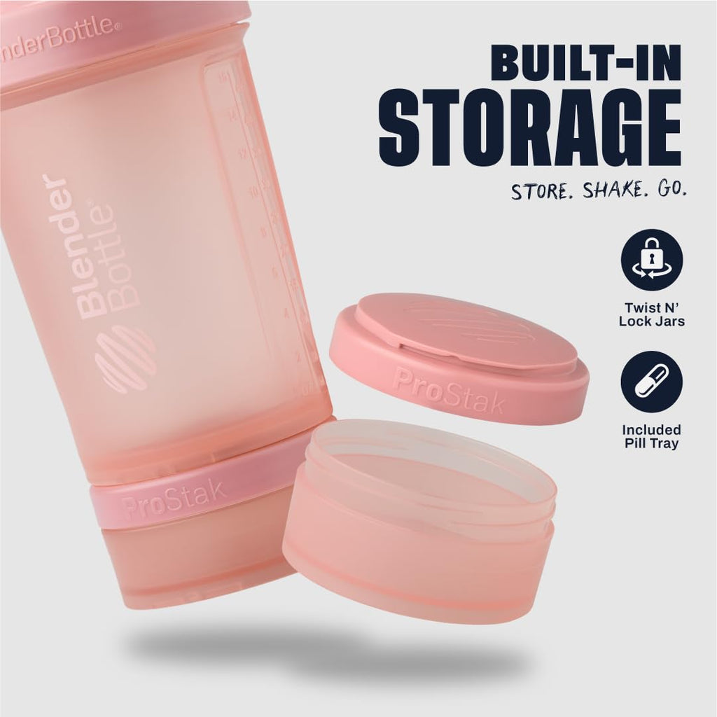 BlenderBottle Shaker Bottle with Pill Organizer and Storage