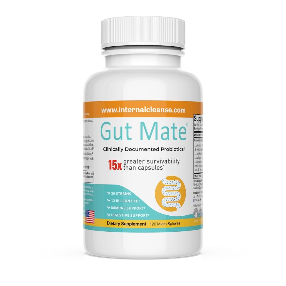 Gut Mate Probiotics 20 Strains - 120 Micro Pearls