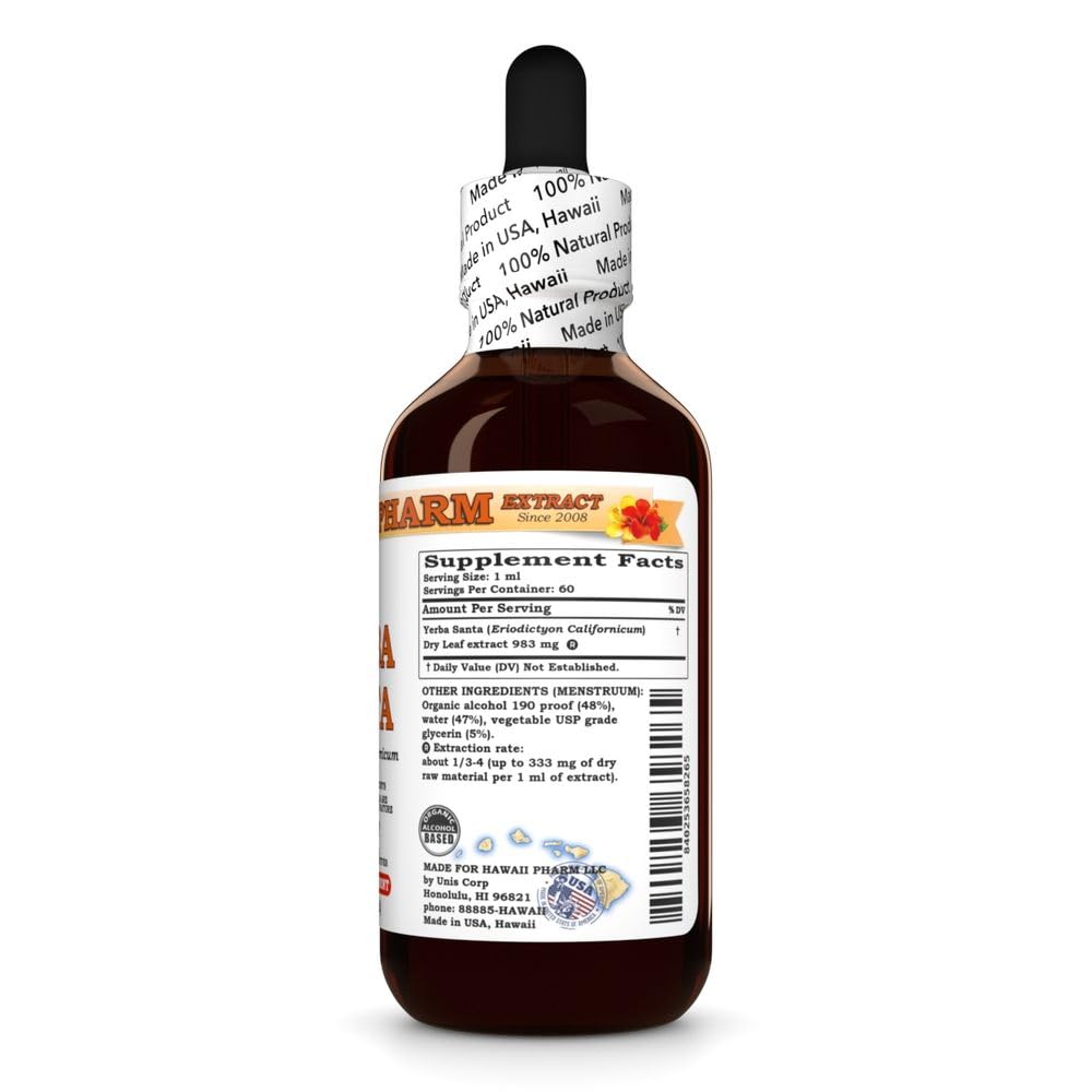 Hawaii Pharm Yerba Santa (Eriodictyon californicum) Liquid Extract