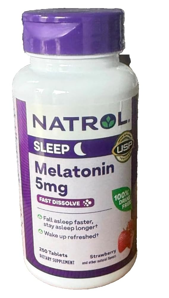 Generic Naturol Melatonin 5mg Fast Dissolving Tablets - 250 Count