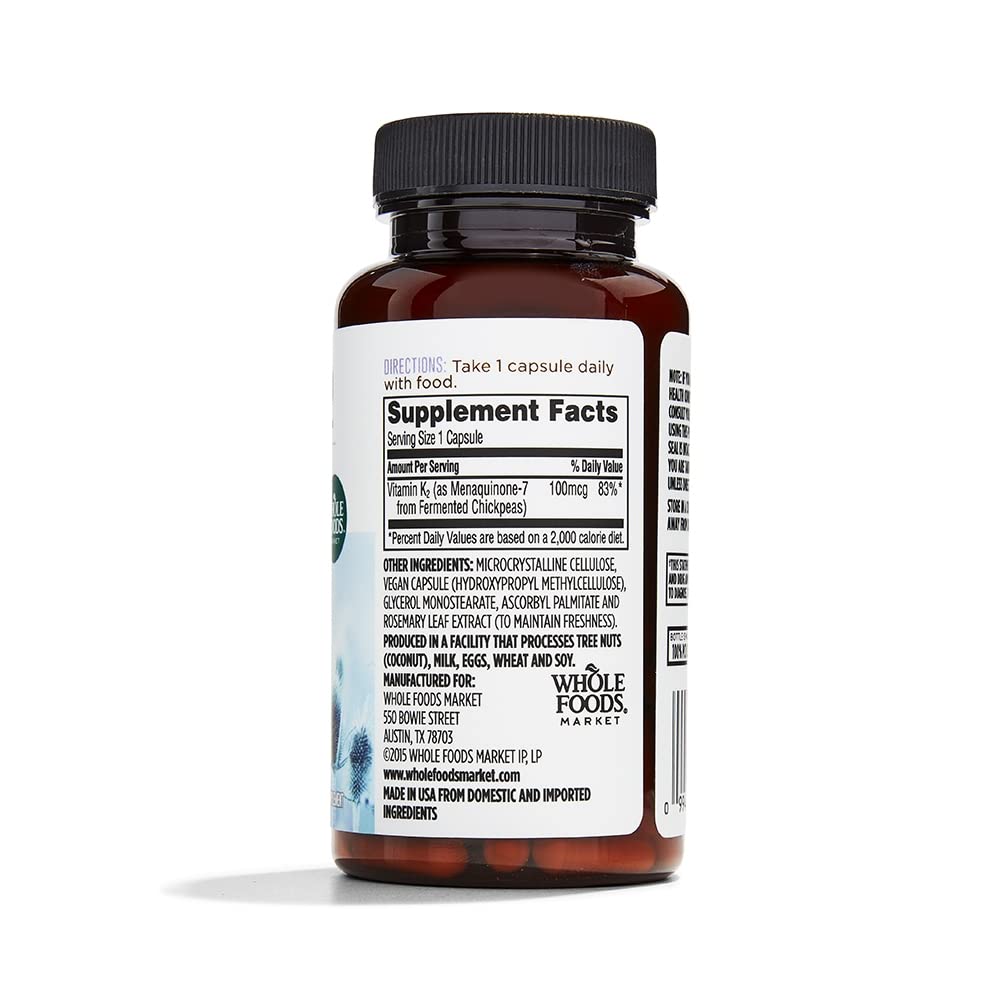 Whole Foods Market Vitamin K2 - 90 Capsules - image 2