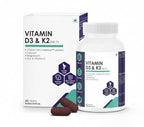 Generic Lifesciences Plant Based Vitamin D3 & K2 MK-7 - 60 Vegetarian Tablets