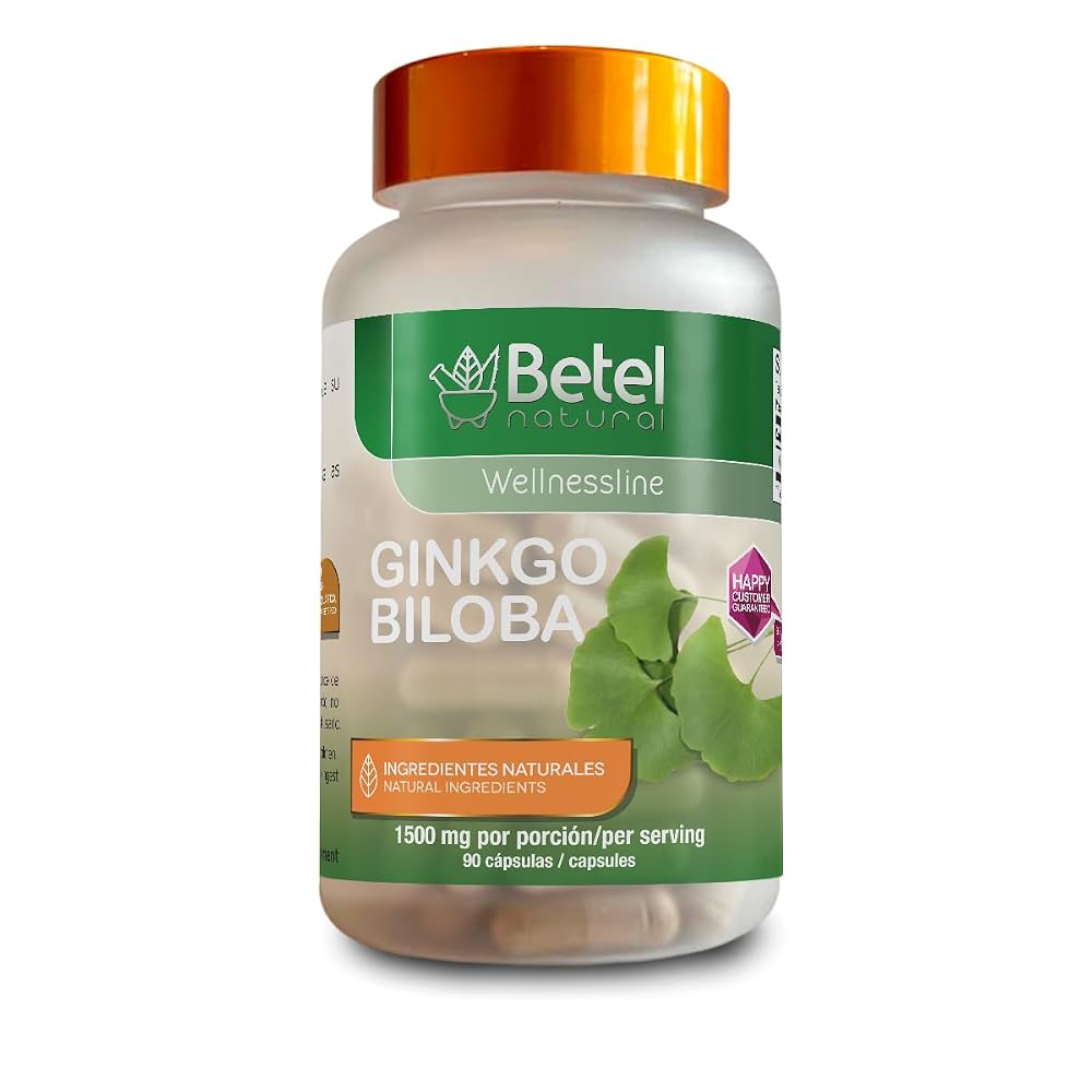 Betel Natural Ginkgo Biloba Brain Support - 90 Capsules