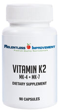 Relentless Improvement Vitamin K2 MK4 MK7 Bone Support - 90 Capsules