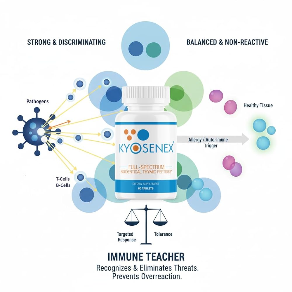 Kyosenex Natural Full Spectrum Thymus Peptide Supplement - 60 Tablets - image 4
