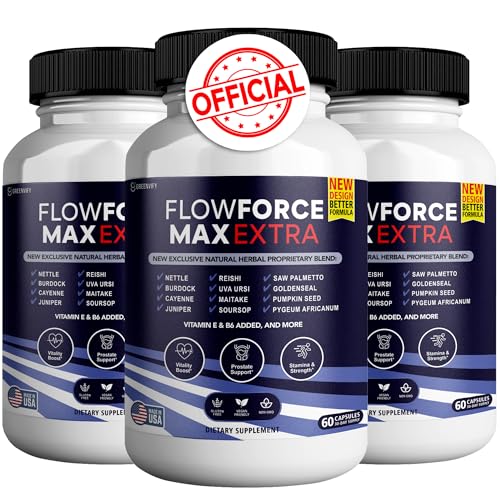 GREENVIFY Flow Force Max Extra Prostate Supplements for Men Capsules