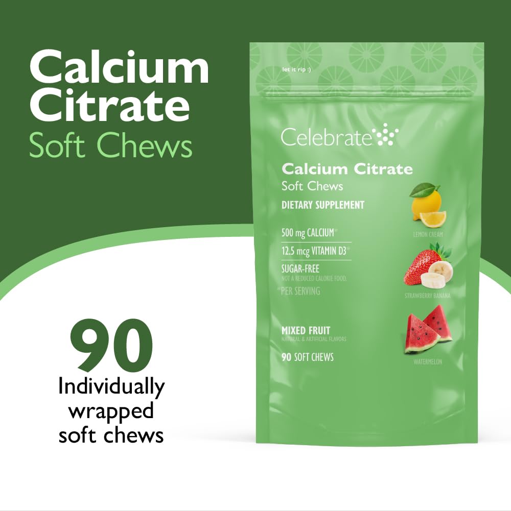 Celebrate Vitamins Bariatric 500mg Calcium Citrate Soft Chews