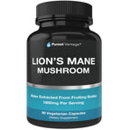 Purest Vantage Lion's Mane Supplement 1800mg - 90 Capsules