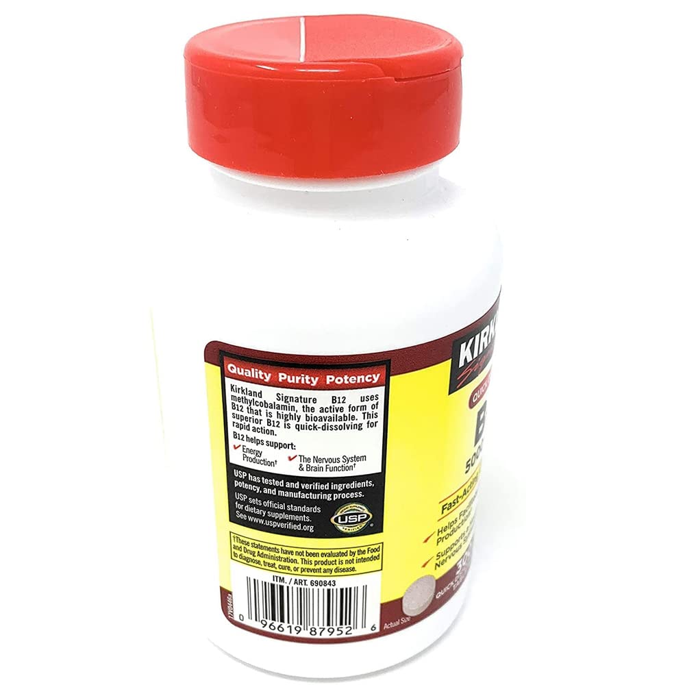 Kirkland Signature B-12 5000 mcg Tablets - 600 Count - image 2
