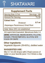 Secrets of the Tribe Shatavari Tincture Alcohol-Free Liquid Extract