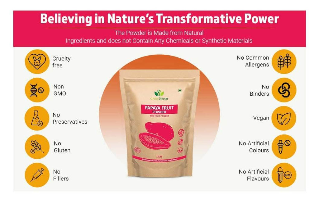 Generic Green Nectar Papaya Fruit Extract Powder - 2 lb - image 7