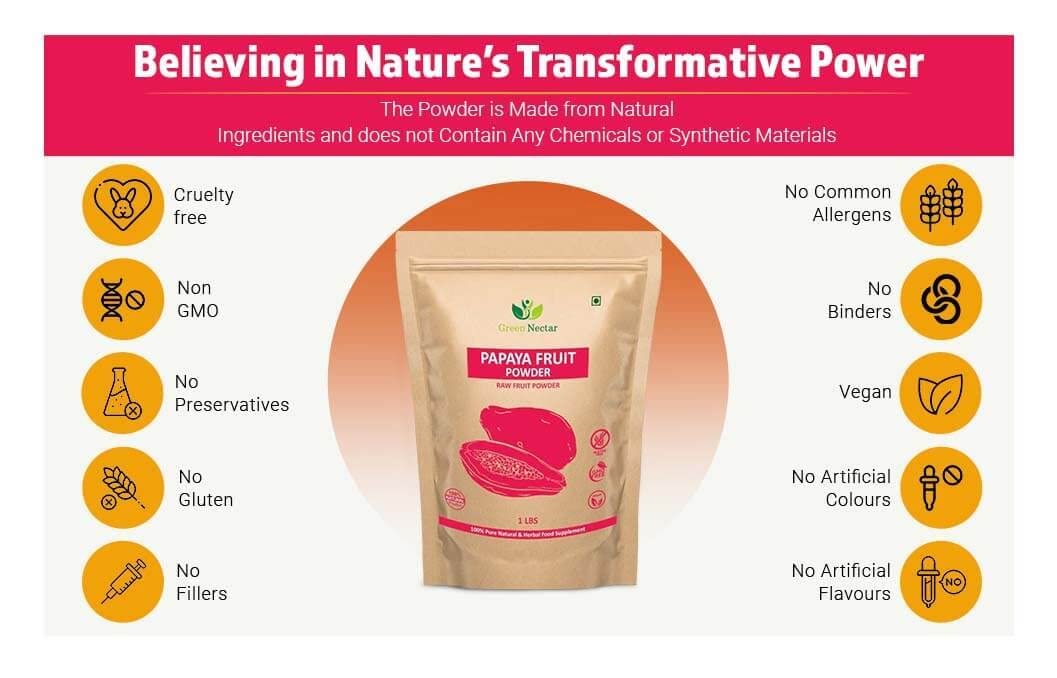 Generic Green Nectar Papaya Fruit Extract Powder - 2 lb - image 7