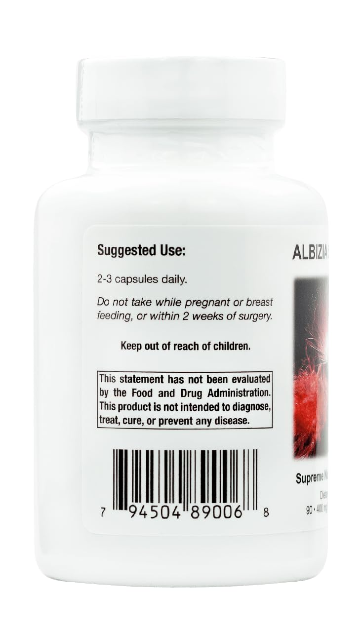 Supreme Nutrition Albizia Supreme Silk Tree Bark - 90 Vegetarian Capsules - image 3