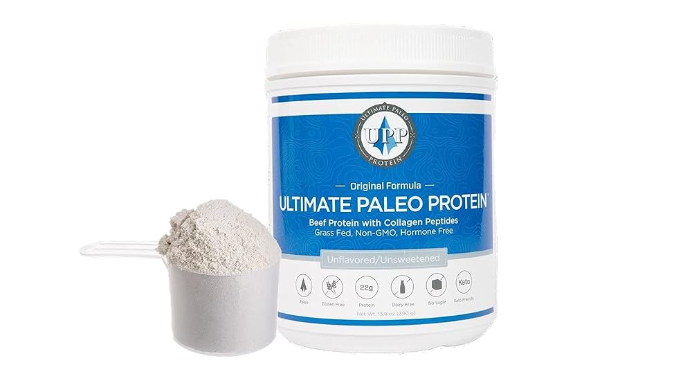 Ultimate Paleo Protein Grass Fed Beef Unflavored - 15 Servings