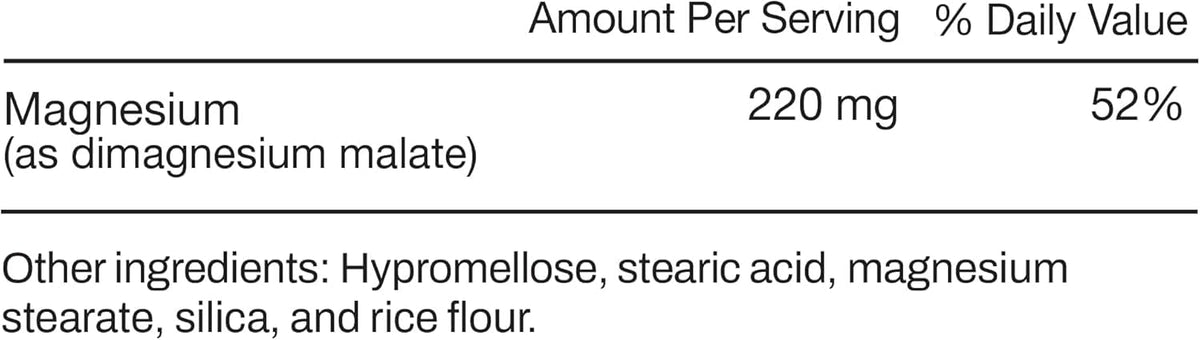 Momentous Magnesium Malate 220mg - 60 Capsules - image 3
