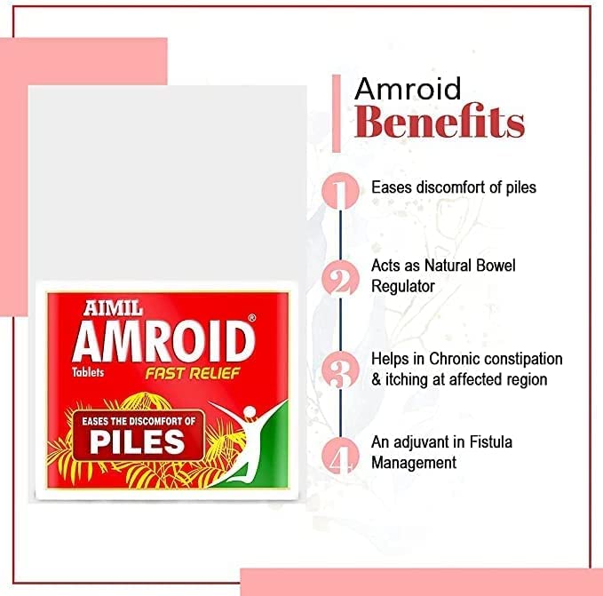 QRA Aimil Amroid Ayurveda Tablets Poly Herbs - 30 Tablets - image 2