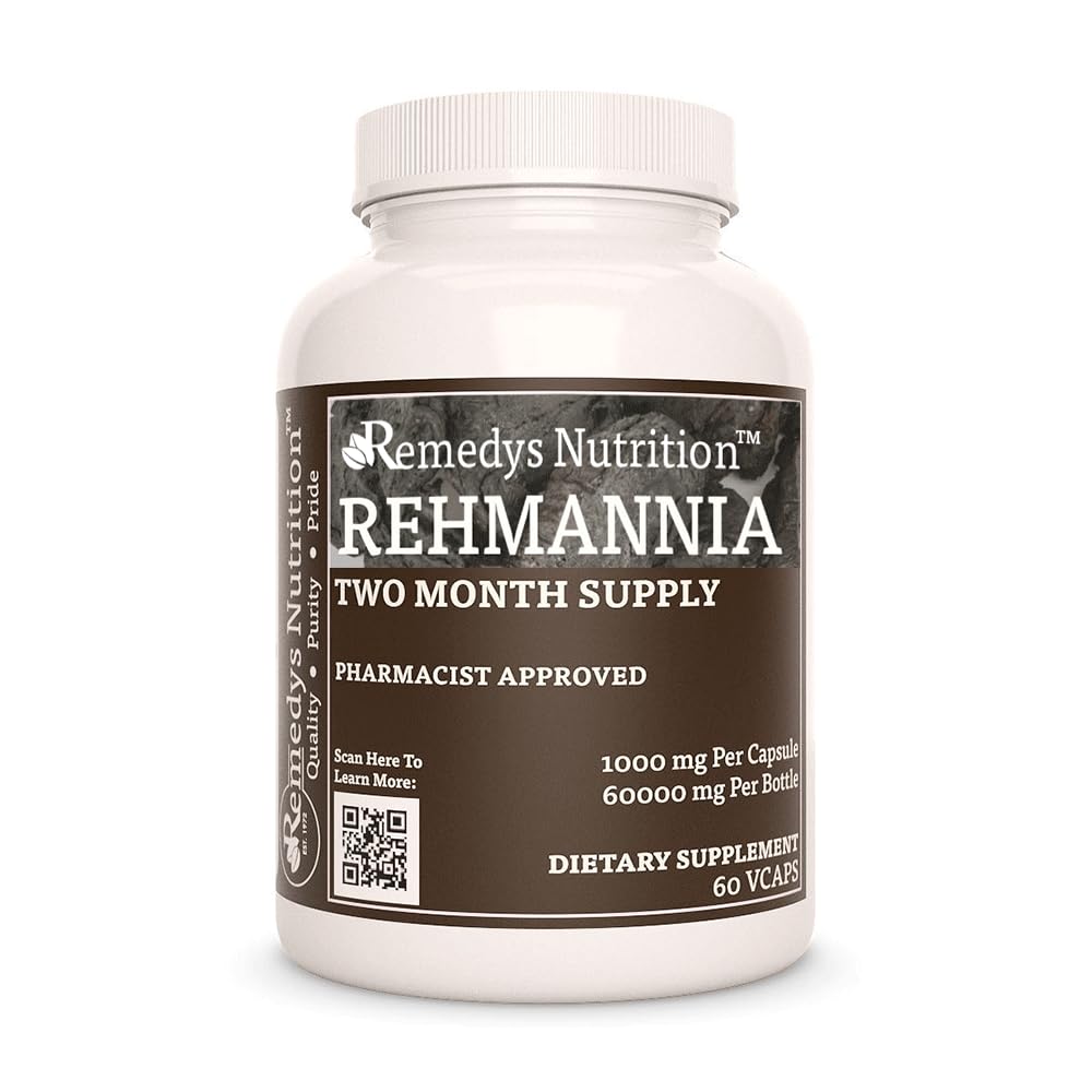 Remedy's Nutrition Rehmannia Root 1000 mg - 60 Vegan Capsules